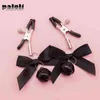 Nxy Adulte Jouets Rose et Noir Femme Sexy Réglable Pince À Mamelon Sein Bdsm Petite Cloche Fétiche Flirter Taquiner Sex Toys pour Couples 1215