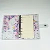 School Supplies A6 PVC Waterproof Binder Notebook Cover Transparent Loose-leaf Shell Simple Business Hand Account Book ZWL190