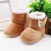 Inverno bebê menino menina botas de neve de algodão com amores botas de cano médio infantil anti-deslizamento sapatos da criança primeiro waliker g1023