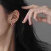 Hoop Huggie Modern Takı Küçük Küpe 2021 Tasarım Simli Kaplama Satış Kız Için Sadece Metal Küpe Kız Güzel Aksesuarlar