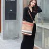 2021 Nouvelle mode classique Plaid Canvas Bag féminin Luxury Large Bucket Portable Brand Brand Q0709 221R
