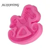 Cake Tools 1Pcs 3D Trojan Horse Shape Silicone Fondant Molds Baby Birthday Decorating Gumpaste Chocolate Moulds D0731280i