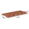 24 Grid DIY vierkante chocoladevorm siliconen dessertblokvormen Bar Block Ice Cake Candy Suiker Bakvormen