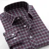 6XL 7XL 8LX 9XL 10XL chemise de marque mince décontractée pour jeunes hommes automne et hiver épais chaud coton plaid 210721