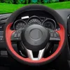 Coprivolante per auto in vera pelle fai da te cucito a mano per Mazda 3 CX-3 2016 CX-5 CX5 Atenza 2014