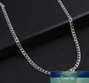 Klassieke Curb Rvs Ketting Kettingen voor Vrouwen Mannen Hip Hop Ketting op de hals Mode-sieraden Accessoires Vrienden Gift