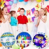 Party Decoration 18inch Happy Birthday Letter Helium Foil Balloons Round Air Balloon for Kids Children Birthdays SN2026