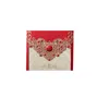 Красный Золотой Лазерный Вырез Корона Флора Свадебные Приглашения Карты Поздравительные открытки Настроить Конверты Свадебные события Оформление Вечеринки