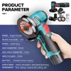 Mini Cordless Angle Grinder Polishing Machine12V 500W Brushless Diamond Cutting Power Tool with Two Batteries