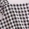 Summer Dress Plaid Casual es Black Sexy Spaghetti Strap Maxi Sundress Women's Fashion Ruffle Check Vestidos 210520