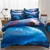 Bedding Sets Nebula Starry Sky Fashion Blue Duvet Cover With Pillowcases Bed Linings Home Textiles Adult Boy Girl Children Gifts