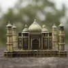 ERMAKOVA Metallo Taj Mahal Figurine Statua di Fama Mondiale Punto di Riferimento Modello di Edificio Desktop Da Ufficio Decorazione Ricordo Regalo 210318