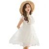 Mädchen Kleid Sommer Baby Prinzessin Kleider Hochzeit Geburtstag Party Kostüm Weiße Spitze Kinder Kleid Für Mädchen 3 4 6 8 10 12 14 jahre Q0716