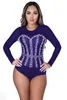 Mesh Sheer Bodysuits Sexiga Tight Body Suit Toppar Kvinnor Långärmad Se genom Bodycon Rompers Diamond Jumpsuits 210604