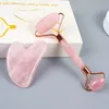 Beleza Cuidados com a pele Sawtooth Rosa Rosto Rolo Gua Sha Conjunto de Ferramentas de Massagem Cabeça De Retorno Do Retorno Gouache Massager Anti-celulite