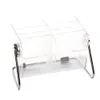 6 Grids Remote Control Holder Storage Box Acrylic Office Organizer Air Conditioner TV Phone Makeup Brush Home 210922