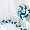 1M2M3M Baby Bed Bumper Infant Cradle Pillow Cushion Braid Knot Bumper Crib Bumper Protector Room Decor Tour De Lit Bebe Tresse 28367150