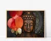 1p 부처님 그림 불교 캔버스 아트 현대 벽 집 장식을위한 그림 매달려