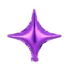 Toptan 10 Inç Dört Sivri Yıldız Alüminyum Folyo Parti Balon Doğum Günü Şarap Cam Dekorasyon Balonlar Düğün Noel Malzemeleri