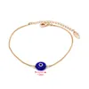 S2333 Fashion Jewelry Turkish Symbol Evil Eye Bracelet Resin Blue Eyes Bead Chain Bracelets