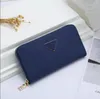 Moda donna pochette porta carte di credito portafogli in pelle pu con cerniera singola portamonete classico lungo da donna