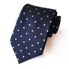 Cravates pour hommes Cravates formelles d'affaires Rayé Dot 8cm Polyester Jacquard Cravates décontractées Accessoires pour hommes