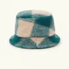 Sombreros de ala ancha para mujer, cubo a cuadros, Bob Homme, lana y algodón, moda informal, Otoño Invierno 2021, gorro cálido para la nieve para mujer, para viajes