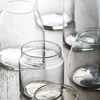 Glass Storage Jar with BPA free Plastic Lid Airtight Food Container for Cookie Candy Spice Tea Coffee Home Restaurant Candle Supply