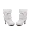 woman boots in Winter high Coarse heel round head20301231602706