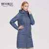 MIEGOFCE Collection Jacket Women Knee Length High Quality Design Parka Zipper Quilted Coat for 210923