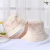 Chapéu de Balde de Cor Sólida para Crianças Adult Unisex Bob Gorros Homens Mulheres Verão Panamá Tampão Ao Ar Livre Caminhada Praia Pesca Sun Hats Q0805