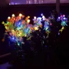 Tiktok Tik Tok Tok Solar Power Flower Lights Bouquet 야외 정원 스테이크 수영장 야드 Land Landscape Decor Lawn Standing Decor Lamp String 인공 식물 G786m8k