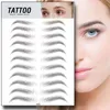 Eyebrow tools &stencils 3D stickers Biomimetic semi-permanent water transfer printing waterproof line the brows eyebrows Tattoo 20pcs a lot