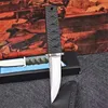 Couteau droit de survie Specail Off 8Cr13Mov Lame à pointe de chute en satin Nylon Plus Manche en fibre de verre Couteaux à lames fixes avec Kydex