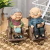 Декоративные предметы статуэток 1pc бабушка фигуры сладкие любовники