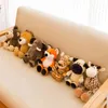 25 cm simpatici animali di peluche morbidi peluche procione elefante giraffa volpe leone tigre scimmia cane per i bambini all'ingrosso