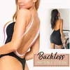 Kvinnor rygglösa bh kropp formar sömlös u plunge bodysuit brud thong shaper bodysuit korsett för bröllop bantning underkläder h1245b