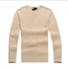 Herrenpullover Crew Neck Mile Wile Polo Herren Klassiker Sweater Strick Baumwoll Freizeit Wärme Pullover Jumper Pullover 8Colors