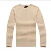 Mens Crew Mile Mile Mile Wile Polo mens Classic Sweater Knit Cotton Leisure Sweatter Sweatter Sullover 8 COLORES