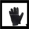 Gants d'éponge de cheveux de boucle magique pour les barbiers gants de brosse de vague outil de coiffure pour les soins de coiffure bouclés 10 pièces Vdnvu V03He8781866