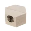 Naturalne drewniane pudełko Niedokończona zwykła drewniana biżuteria Przechowywania ołówek Case DIY Craft