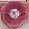 Novas chegadas! 100% 925 Sterling prata almofada corte dedo anéis de casamento para mulheres moda jóias por atacado r5489 x0715