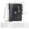 Anpassade män högkvalitativa kort korthållare handväska gravyr mynthållare plånböcker
