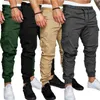ZITY Cargo Pants Men Sweatpants Gyms Fitness Workout Solid Man Tactical Pants Joggers Mens Multi-Pocket Sportswear Trousers 210714
