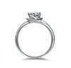 Bijoux de beauté Forever Love 05Ct diamant de fiançailles pour femmes solide platine 950 bague en or blanc 1893471