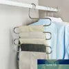 5 Layers Stainless Steel Clothes Hangers S Shape Pants Rack Storage Hangers Clothes Storage Rack Multilayer Storage Cloth Rack Factory price expert design Quality