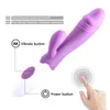 G spot Dildo Rabbit Vibrator Dildo vibrator Dual Vibration Waterproof Female Vagina Clitoris Sex toy for Women Adult Sex Toys 210329 AD1K