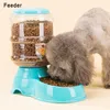 Pets Dispensador de água alimentadores automáticos para gatos e cães produtos de gatos de comida de comida para fonte de água plástica suprimentos para animais de estimação 210320