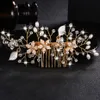 Peignes à cheveux en cristal pour mariage, pinces à cheveux, accessoires, bijoux faits à la main, ornements de tête pour femmes, couvre-chef pour mariée