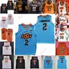 Oklahoma State OSU Koszykówka Jersey NCAA College Isaac Likelee Keylan Kalib Boone Avery Anderson III Cade Cunningham Bryce Thompson Moussa Cisse Williams